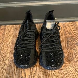 Steve Madden Glitter Jewel and Rhinstone Athletic Tennis Shoes